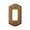 Amerelle Amerelle Country Brown 1 gang Wood Decorator Wall Plate 1 pk 701R - alternate 2
